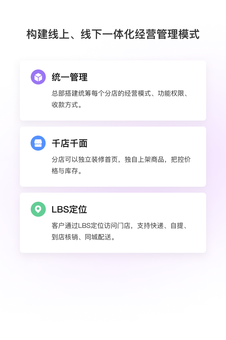 整合全渠道资源为您建立闭合的社交电商生态圈